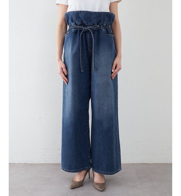  「フリルデニムパンツ」|デニム|