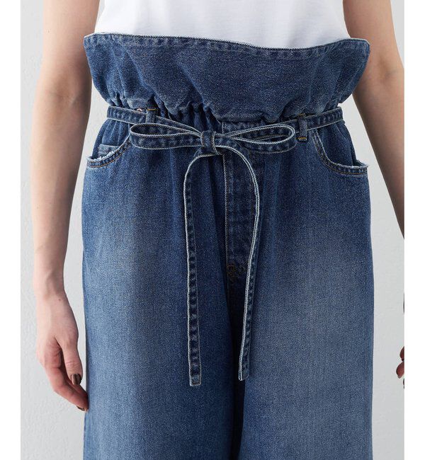  「フリルデニムパンツ」|デニム|