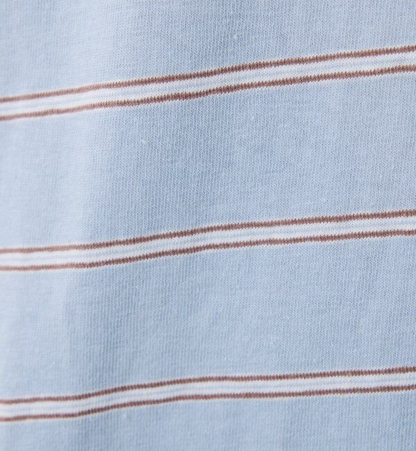  「【大人のラガーシャツ】ポロボーダーチュニック」|Tシャツ・カットソー|