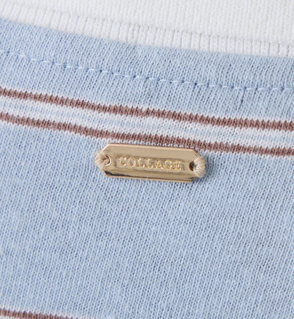  「【大人のラガーシャツ】ポロボーダーチュニック」|Tシャツ・カットソー|