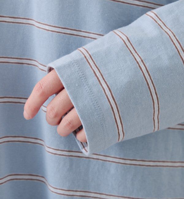  「【大人のラガーシャツ】ポロボーダーチュニック」|Tシャツ・カットソー|