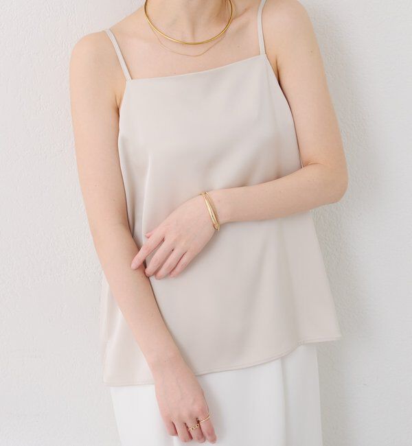  「2WAY サテンキャミソール」|シャツ・ブラウス|