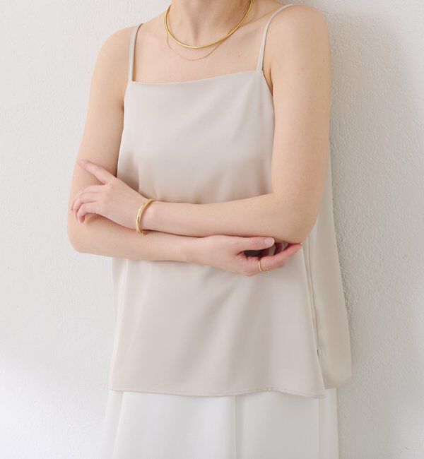  「2WAY サテンキャミソール」|シャツ・ブラウス|