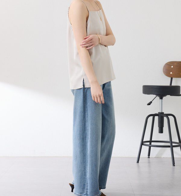  「2WAY サテンキャミソール」|シャツ・ブラウス|