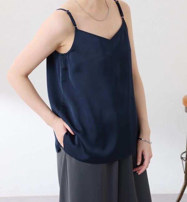  「2WAY サテンキャミソール」|シャツ・ブラウス|