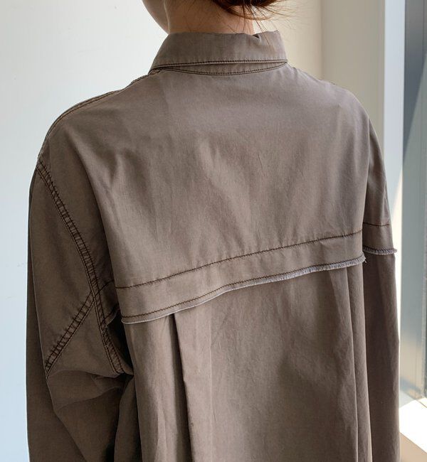  「リヨセルピグメントビッグシャツ」|シャツ・ブラウス|