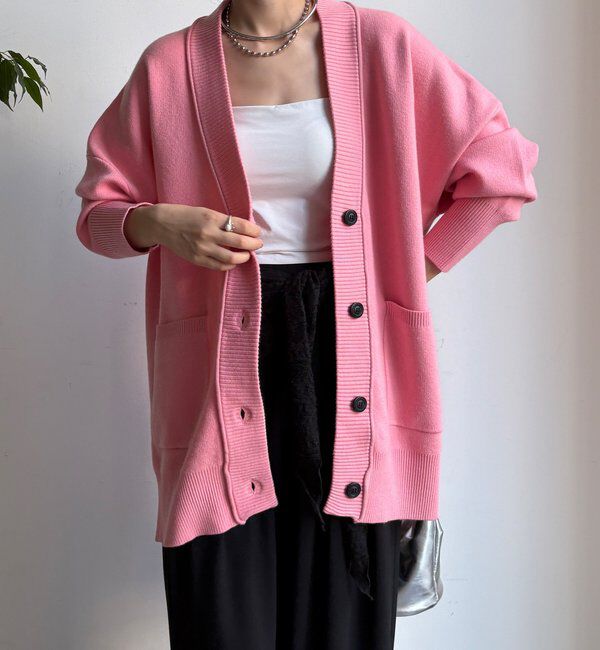  「マシーンウォッシャブルニットカーディガン」|カーディガン|