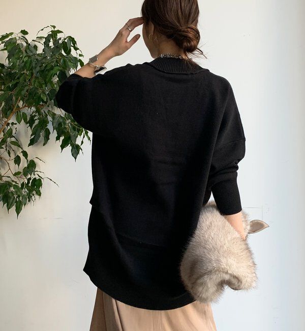  「マシーンウォッシャブルニットカーディガン」|カーディガン|