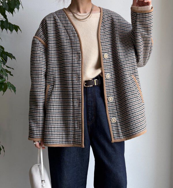  「【インフルエンサー SAKURA企画】チェックハーフコート」|その他|