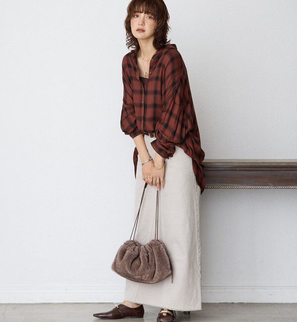  「ウォッシュドチェックワイドシャツ」|シャツ・ブラウス|