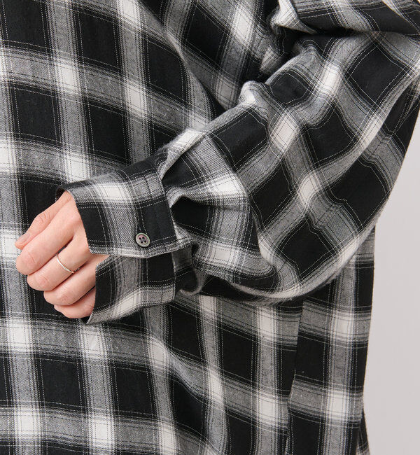  「ウォッシュドチェックワイドシャツ」|シャツ・ブラウス|