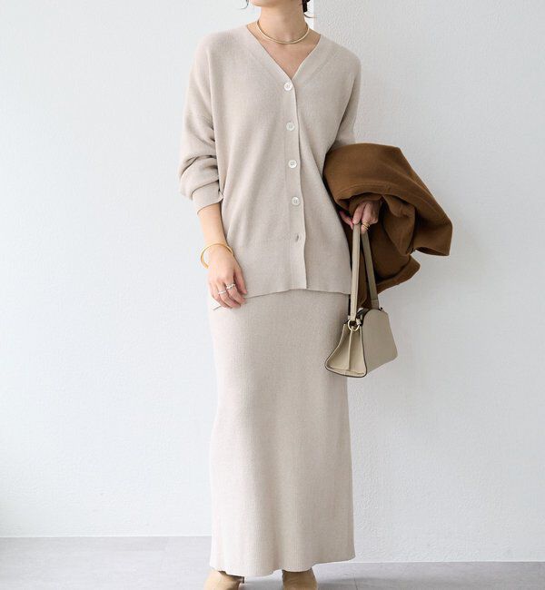  「予約【セットアップ対象】ラメモールニットタイトスカート」|スカート|