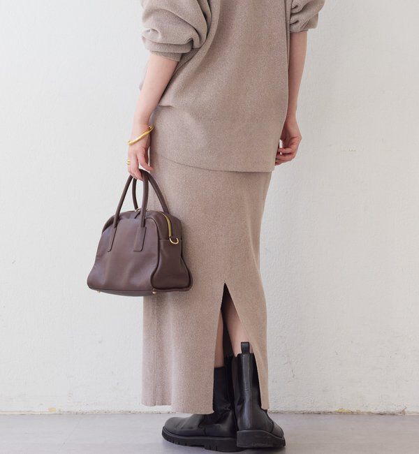  「予約【セットアップ対象】ラメモールニットタイトスカート」|スカート|