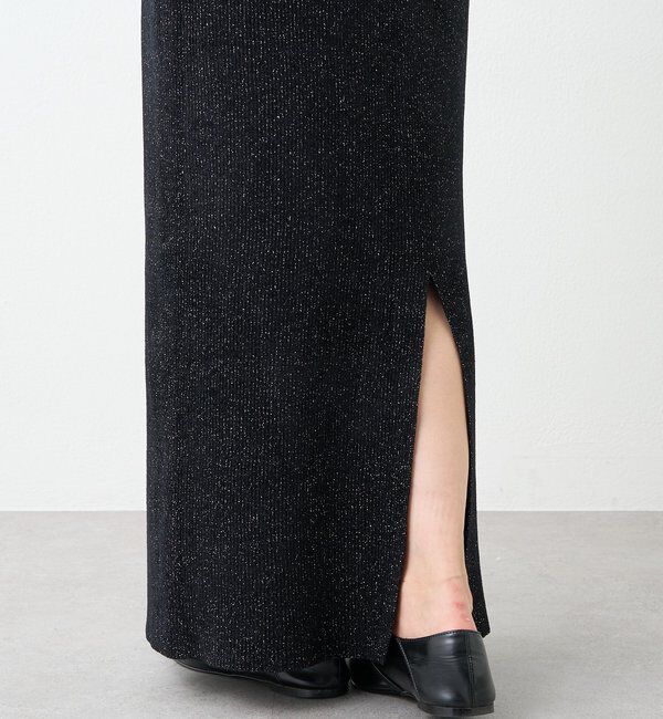  「予約【セットアップ対象】ラメモールニットタイトスカート」|スカート|