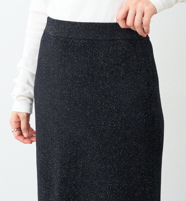  「予約【セットアップ対象】ラメモールニットタイトスカート」|スカート|