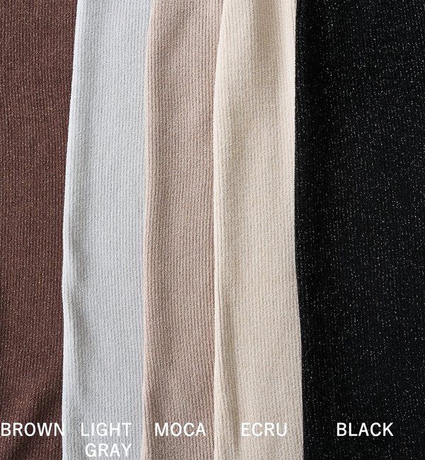  「予約【セットアップ対象】ラメモールニットタイトスカート」|スカート|