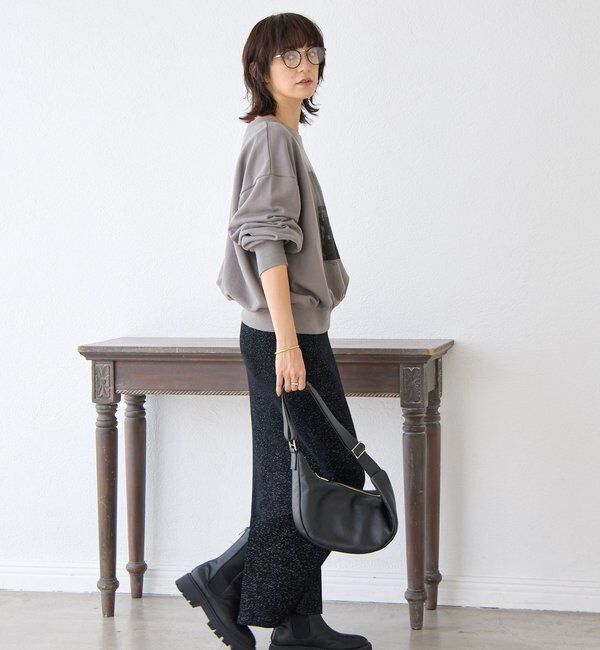  「予約【セットアップ対象】ラメモールニットタイトスカート」|スカート|