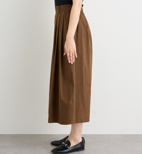  「予約【遊び心たっぷり】タックワイドキュロット」|キュロット|