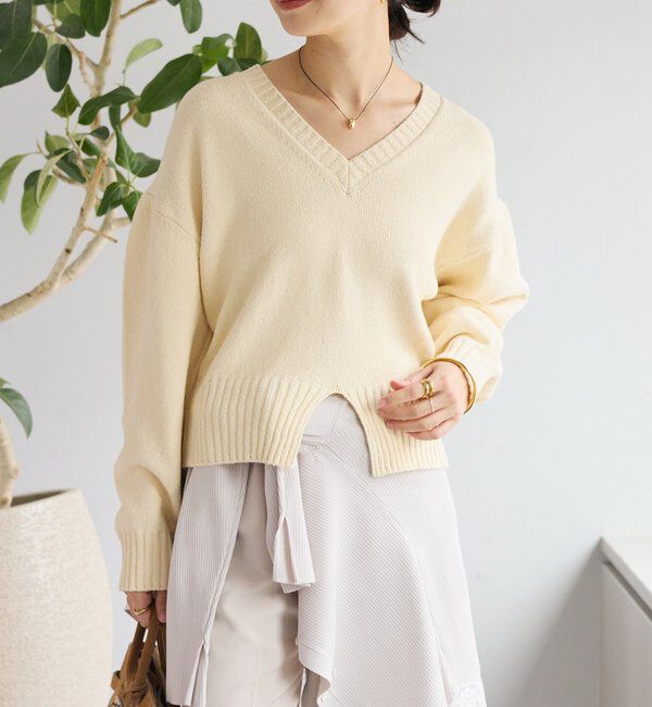  「予約【鮮度抜群】ギャザースリーブオーバーニット」|ニット・セーター|