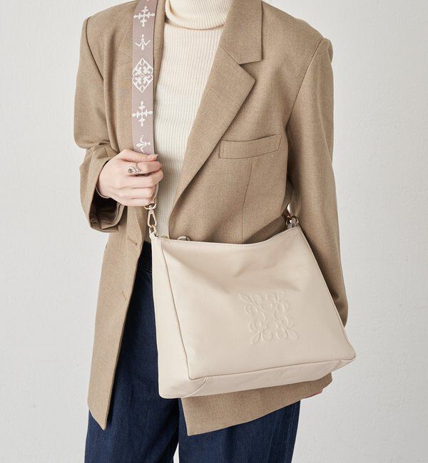  「エンボスモノグラム2WAYショルダーバッグ」|ショルダー・メッセンジャー|