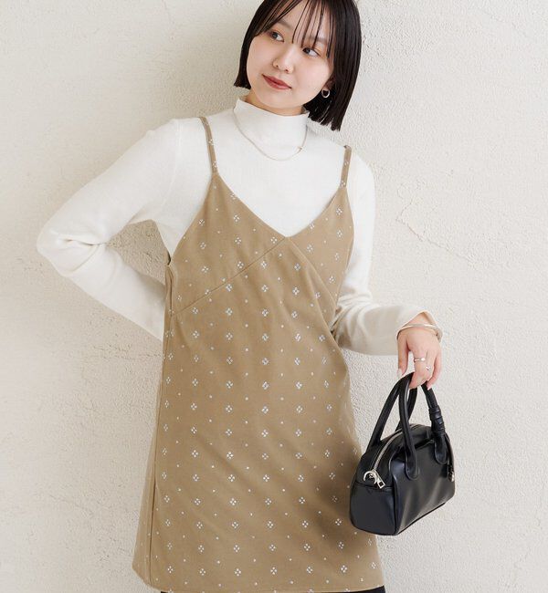  「シャイニーベロアミニキャミワンピース」|ワンピース|