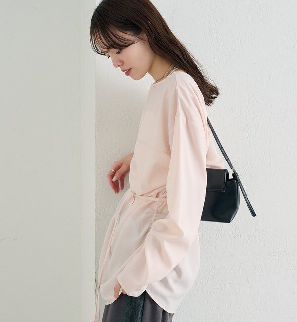  「サイドギャザーＴブラウス」|シャツ・ブラウス|