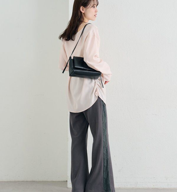  「サイドギャザーＴブラウス」|シャツ・ブラウス|