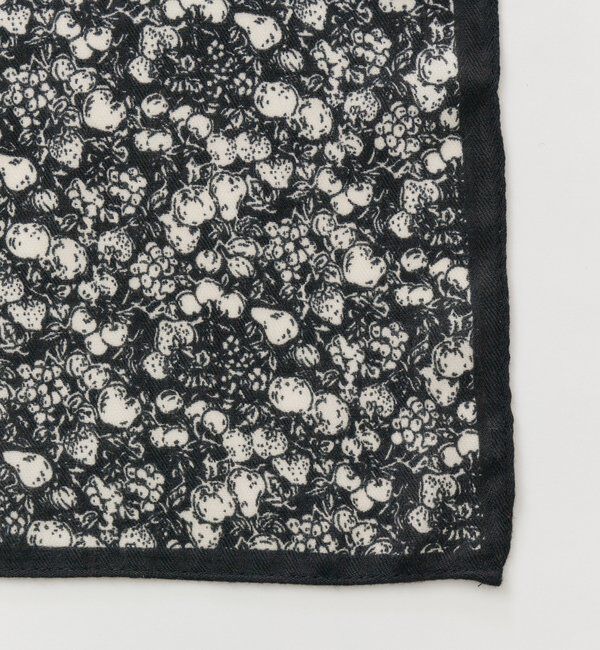  「モノクロフラワー スカーフ」|バンダナ・スカーフ|