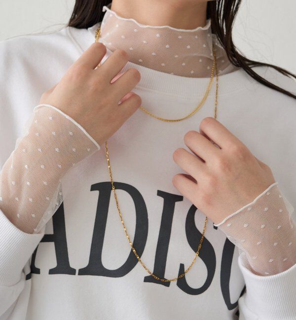  「シアーチュールハイネックプルオーバー」|Tシャツ・カットソー|ホワイトその他1