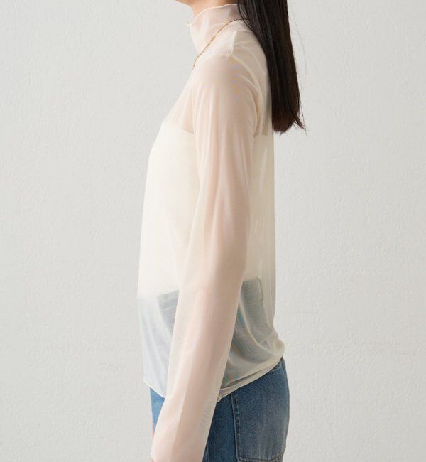  「シアーチュールハイネックプルオーバー」|Tシャツ・カットソー|