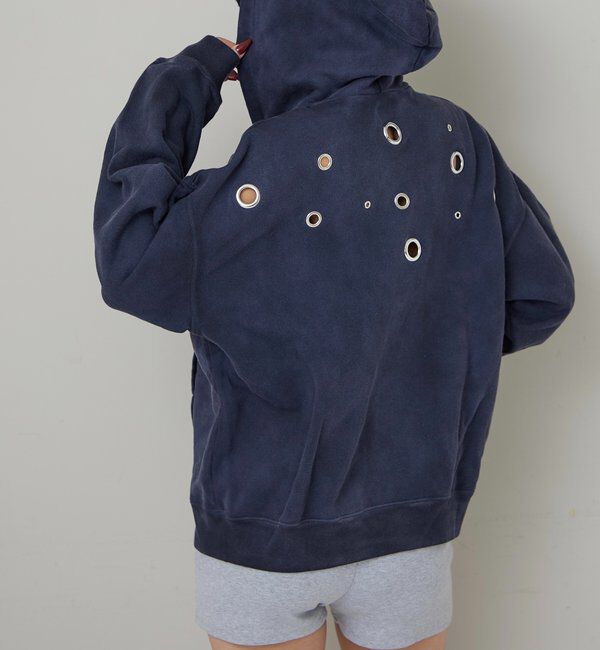  「EYELET ZIP HOODIE」|パーカー|