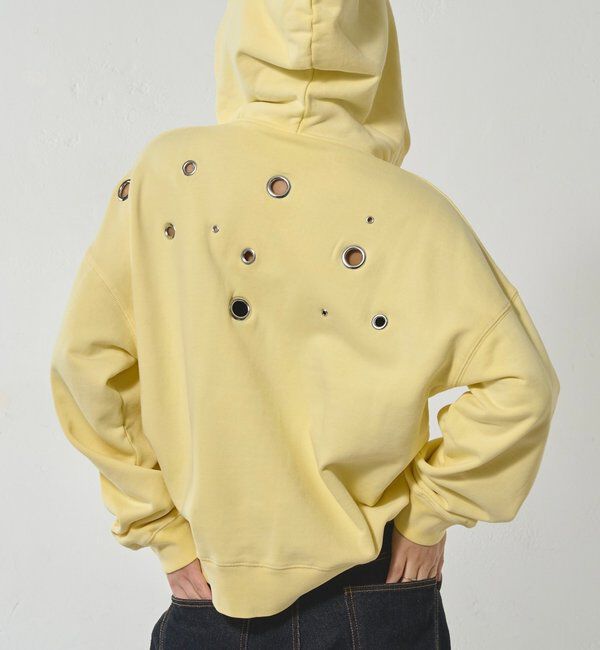  「EYELET ZIP HOODIE」|パーカー|