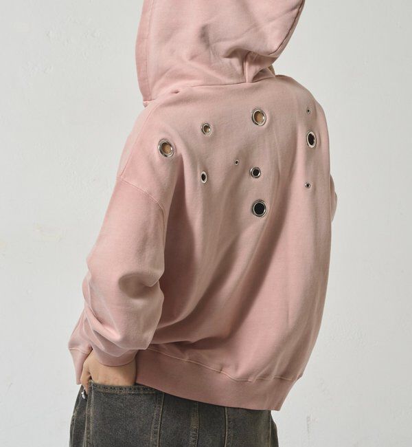  「EYELET ZIP HOODIE」|パーカー|