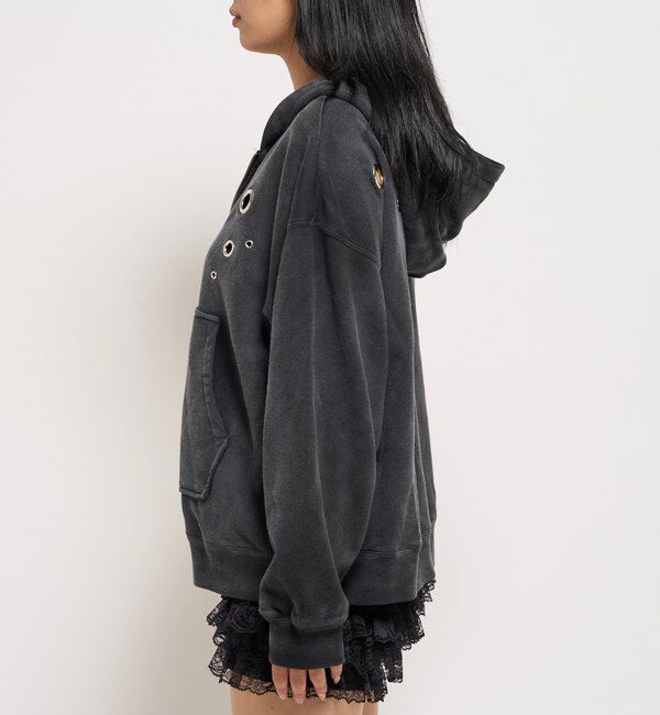  「EYELET ZIP HOODIE」|パーカー|