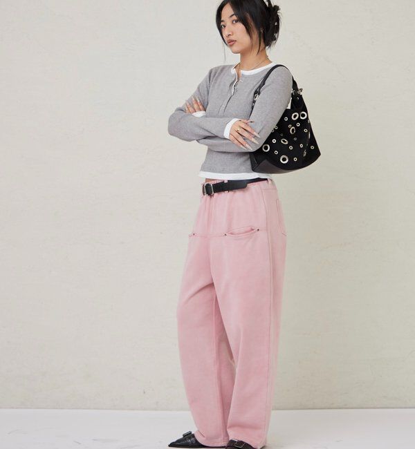  「【WEB限定カラーあり】LAYERED HENLEY KINT」|ニット・セーター|