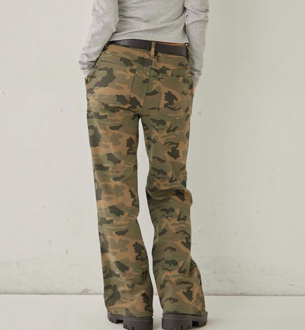  「STUDDED SWEAT MIDI FLARE PANTS」|チノ|