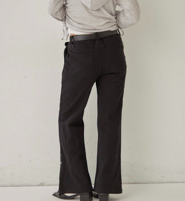  「STUDDED SWEAT MIDI FLARE PANTS」|チノ|