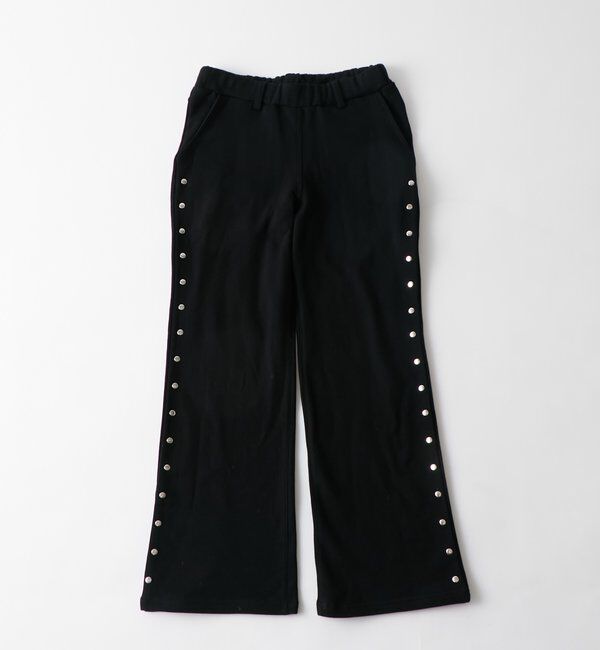  「STUDDED SWEAT MIDI FLARE PANTS」|チノ|