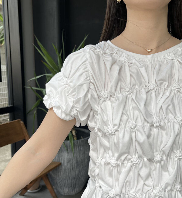  「【新色追加/全骨格◎】シャーリングホイップTシャツ」|Tシャツ・カットソー|