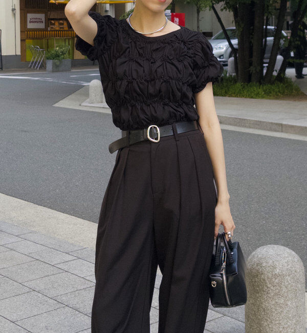  「【新色追加/全骨格◎】シャーリングホイップTシャツ」|Tシャツ・カットソー|