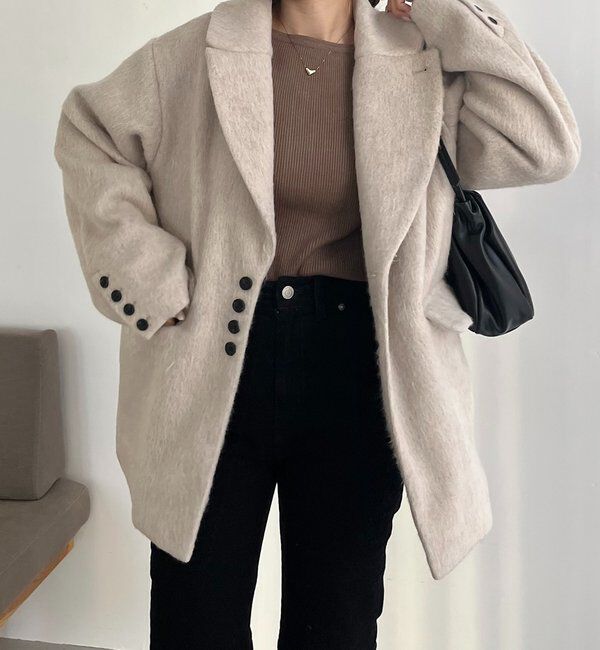  「【サイズ展開あり】シャギーウールコート」|その他|