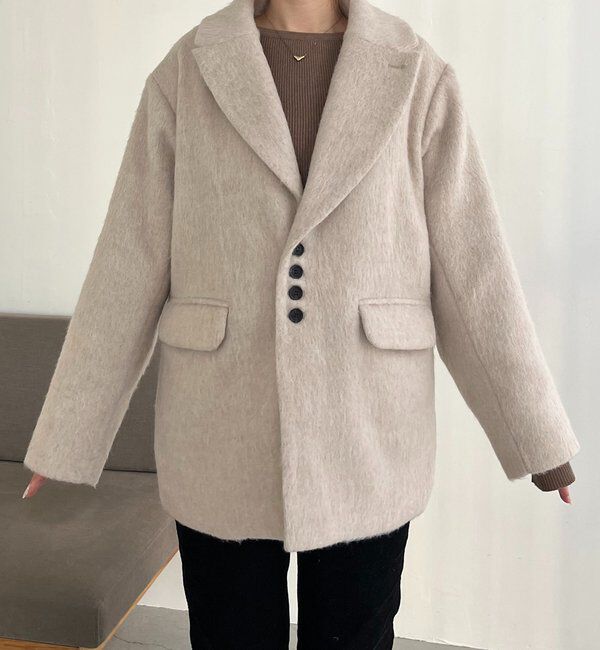  「【サイズ展開あり】シャギーウールコート」|その他|