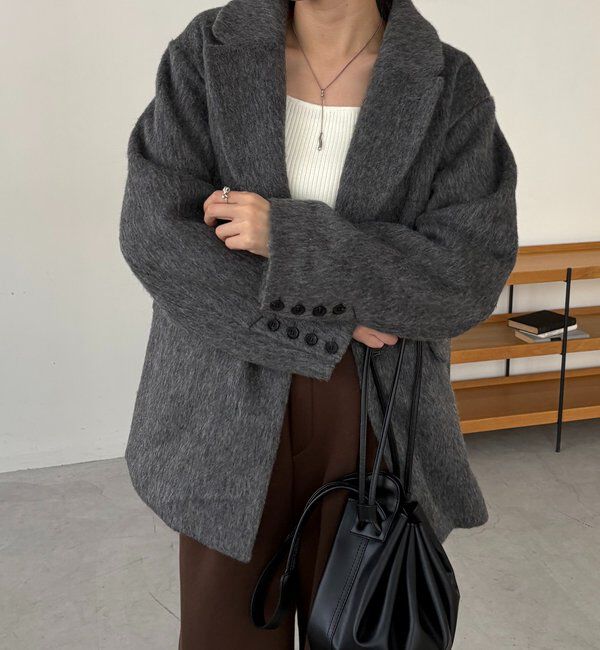  「【サイズ展開あり】シャギーウールコート」|その他|