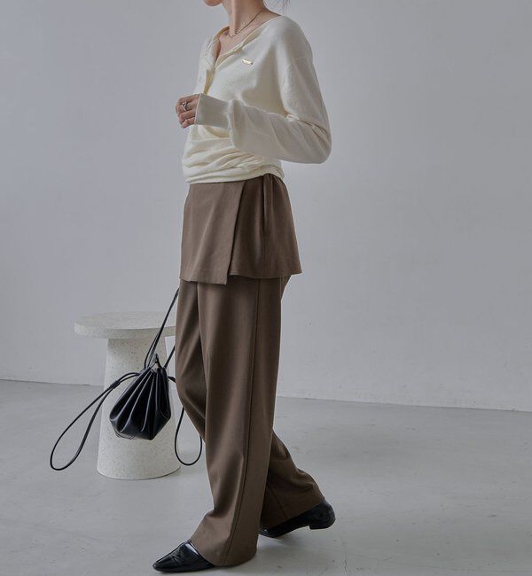  「カーディガン風アシメニット」|ニット・セーター|