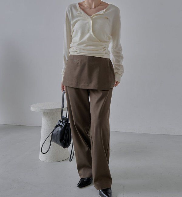  「カーディガン風アシメニット」|ニット・セーター|