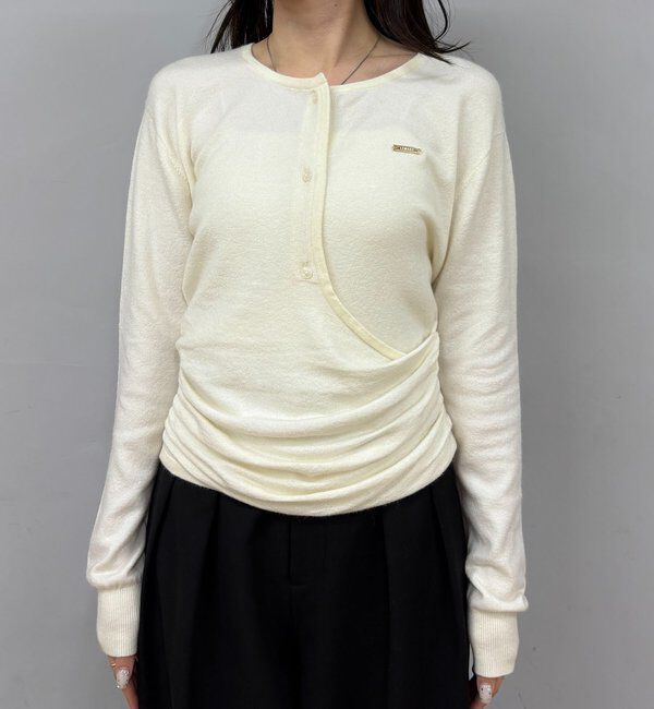  「カーディガン風アシメニット」|ニット・セーター|