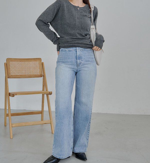  「カーディガン風アシメニット」|ニット・セーター|