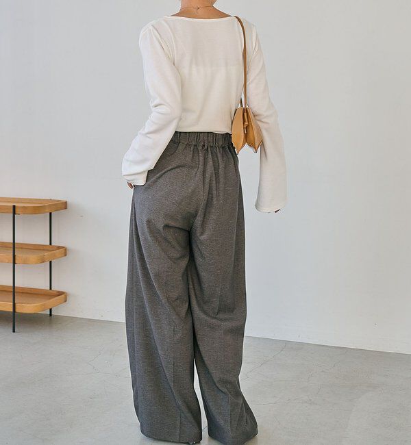  「ドレープアシメネックT」|Tシャツ・カットソー|