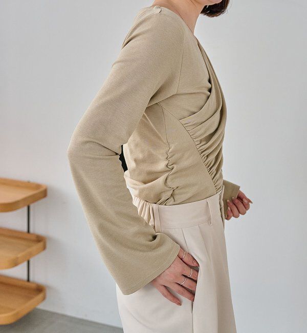  「ドレープアシメネックT」|Tシャツ・カットソー|