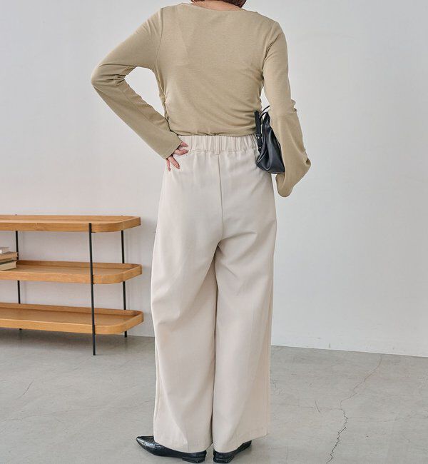  「ドレープアシメネックT」|Tシャツ・カットソー|